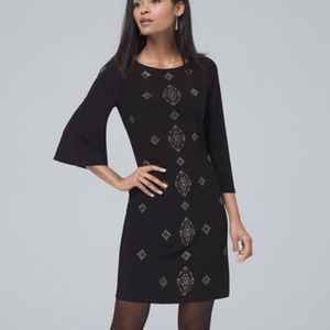 WHBM Embellished Knit Shift Dress